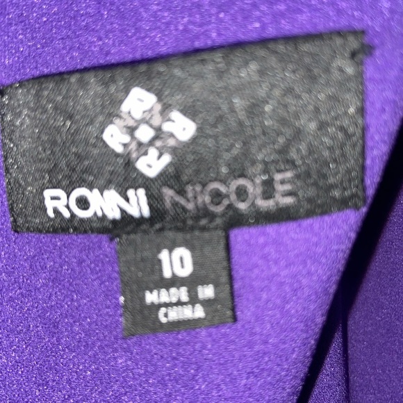 Ronni Nicole Women’s Purple Jeweled-Neck Sheath Dress –Size 10 NWT - Picture 8 of 12